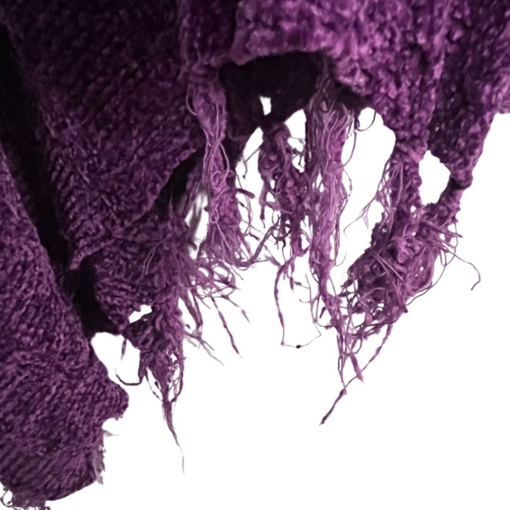 LuLaRoe Mimi Shawl Purple Chenille Fringe O/S – Limited Edition First Run - Picture 2 of 7